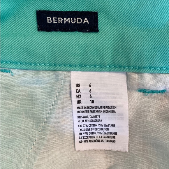 Vintage American Eagle Outfitters Sea Foam Bermuda Shorts - Picture 3 of 4